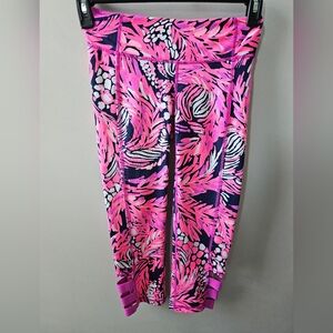 LILY PULITZER Luxletic Womens Small Cropped Yoga Pants, Capris